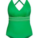 City Chic  swimsuit New Lucia One Piece Swim Suit Kelly Green large 20 Photo 3