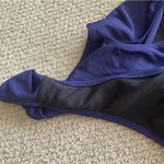 Navy Blue Strappy Notch V Photo 6