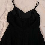 BANJUL NWT black textured cut out lined front ties LBD mini dress, size L summer Photo 15