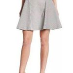 Yoana Baraschi Yona Baraschi Women's Skirt 4 Small Black and White Dots Hidden Zipper Skater Photo 0