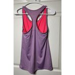Champion Womens Large Power Train Racer Back Tank Top Shelf Bra Purple Fitted Photo 7
