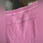 We The Free  People CC tee barbie pink raglan raw hem cropped top distressed Photo 8