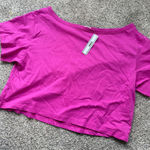 PINK - Victoria's Secret pink off the shoulder t shirt Photo 0
