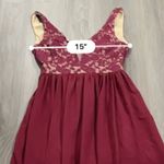 Lulus Make Way For Wonderful Berry Red Lace Sleeveless Maxi Dress Size S Photo 12