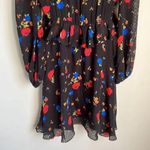 The Kooples Paris Black Daydream Flowers Silk Mini Dress Size 0 Photo 10