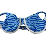 Womens Electric Blue Animal Print Bikini Cheeky Bottom Size Small Photo 5