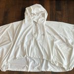 Adidas Tennis Premium Wind Jacket Poncho White Hooded Womens M NWT Loose fit Photo 6