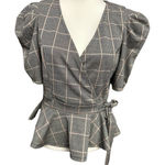 Haute Monde Large Flare Bottom Blouse V-neck Photo 0