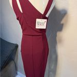 Hello Molly Burgundy Asymmetrical Cutout Midi Dress – Size 8 (NWT) Photo 5