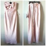 Alfred Sung  D859 Strapless Bow Column Gown Ballet Pink 8 Photo 3