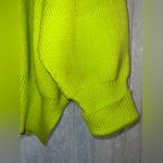 Free People  Easy Street Tunic sweater lime green oversized xs Photo 3