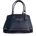 Coach Park Elevated Leather Snakeskin blue Carryall Shoulder Bag Photo 0