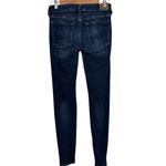 American Eagle  Super High‎ Rise Jeggings Dark Wash Ripped Distressed Jeans Photo 1