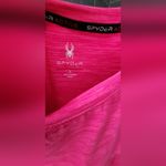 Spyder New With Tags Active Hot Heather Pink Stretch Short Sleeve Shirt Small Photo 2