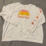 Old Navy  White Sunblissed Graphic Pullover Crewneck Photo 0