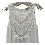 Entro  Crochet & Lace Trim Tank Top White Size Small Photo 3