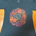 Natural Life  Do More of What Makes You Happy Preppy Boho Coastal T-shirt XS Photo 1