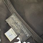 Gunne Sax Jessica McClintock Black Dress Size 7 Ruffles Split Feminine Chic y2k Photo 12