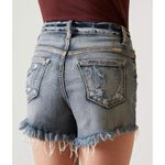 NWT KanCan Button Fly Distressed Cutoff High Rise Stretch Denim Shorts Sz 27 $53 Blue Photo 4