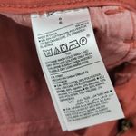 Old Navy Women's Rockstar Pants 6 Coral Orange Mid Rise Straight Leg Button Zip Photo 3