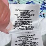 Levi's Turquoise Floral Denim Low Rise Shorty Shorts Size 5 Photo 7