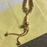 Rose Gold Adjustable Bracelet with CZ Stones Photo 1