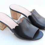 Kate Spade  Black Slip-On Scallop Mules Photo 0