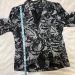 Smythe Les Vestes Black White Snake Lace Print Blazer Jacket Size 10 Photo 10