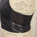 Beyond Yoga  Womens Black Silver‎ Side Design Cropped Tank Top Medium Photo 1