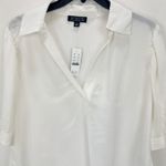 J.Crew Bungalow Popover Top Crepe De Chine Viscose Minimalist Ivory XS NWT Photo 4