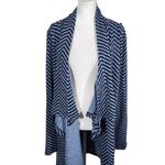 The Limited  Blue and Navy Chevron Convertible Cardigan Size XL Blue Cardigan Photo 2