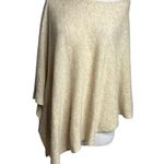 White + Warren neutral marked tan cashmere topper poncho one size Size undefined Photo 3