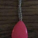 Beveled 2” pendant acrylic hot pink #barbie Silver Photo 1