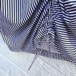 Parker  Striped One Shoulder Ruched Mini Dress New Photo 6