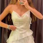 ZARA white sequin dress Photo 0