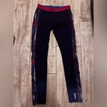 Reebok  Dark Blue Leggings with Colorful Accents Photo 1