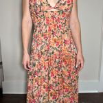 ASTR  the Label Pink Orange Multicolor Tropics Maxi Dress Size Large Photo 3
