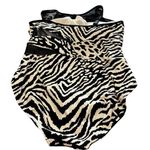 Coco reef Women's Zebra Stripe One-Piece Swimsuit Black Size 14 Tummy Control Photo 3