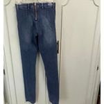 Acne Studios  Back Zip Jeans Size 26 Skin Used Blue Skinny Jeans Photo 2
