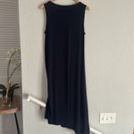 Chico's Chico’s Knit Kit Solid Zip Dress Navy Blue Size 2 Slimming Ruched Zipper Party Photo 5