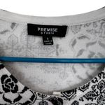 Premise Premis Black and White Floral Women's Cardigan Photo 3
