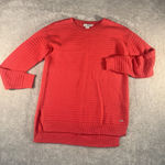 Vineyard Vines red  cotton sweater Chunky oversized Women's Small‎ Photo 0