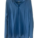 REI Coop Women's Size Large Blue Half Zip Long Sleeve Pull Over Top Photo 0