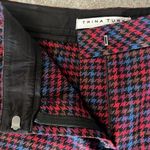 Trina Turk The Willis Flare Pants Multicolor Houndstooth Print Size 0 EXCELLENT! Photo 10