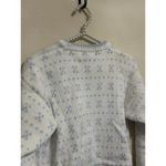 Eddie Bauer Vintage Sweater 1990's Style White Blue Snowflakes Knit Pullover Photo 5
