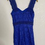 Nsr  Blue Lace Sweetheart Neckline Cocktail Dress XS Photo 5