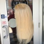 Fulllace Wig Blonde Human hair 16 inc 180DN Remy Photo 2