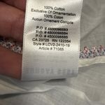 Sunday Best Shirt Womens Small Annalise Embroidered Boho Tassel Peasant Top White Photo 10