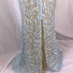 Maniju lace formal gown light blue with nude lining size M NWOT Photo 2