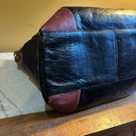 Samsonite Heritage Industries Large Satchel Tote Bag Black Brown Leather Zip Top Photo 7